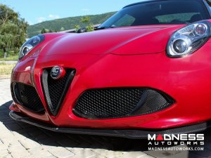 Alfa Romeo 4C Carbon Fiber Front Bumper Center Grille Frame - Red Candy